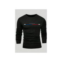 Camiseta Masculina Manga Longa Paris Listra Algodão Outono