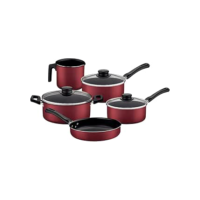 Tramontina JOGO DE PANELAS 5 PCS CARIBE VERMELHO - SORTIDOS DE ALUMINIO COM REVESTIMENTO ANTIADERENTE