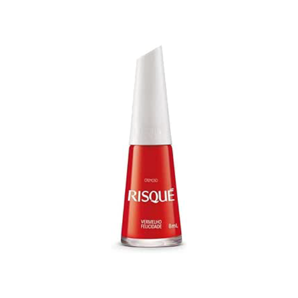 Risqué Felicidade - Esmalte Cremoso, Vermelho, 8ml
