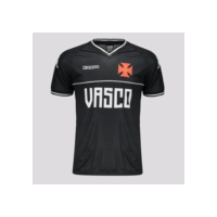 Camisa Kappa Vasco Supporter Bicolor Preta - Preto