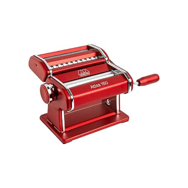 Atlas 150 - Máquina para Macarrão 3 Tipos de Massas Marcato Vermelho
