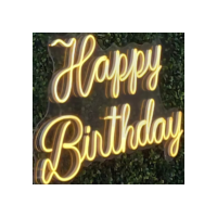 Happy Birthday Neon Led Decoração Festas Luminária Acrílico