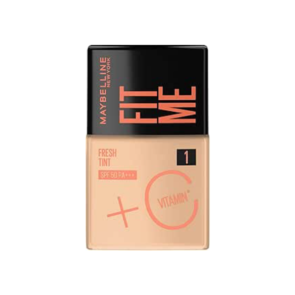 Base Líquida Maybelline NY Fit Me Fresh Tint com Vitamina C e FPS50 - COR 01-30ml