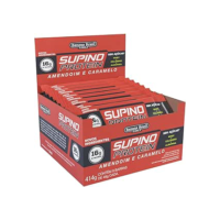 Banana Brasil Display Supino Protein Amendoim Com Caramelo Max Caixa Com 9 Unidades De 46G