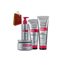 Kit Siage Glow Expert Shampoo+condicionador+máscara+leav-in