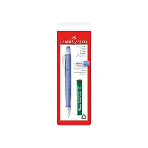 Lapiseira Poly Matic Super 0.5mm, Faber-Castell, SM05PMS, Multicor