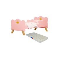 Cama E Colchão Infantil Realeza Rosa Quarto Menina - Rosa - Realeza