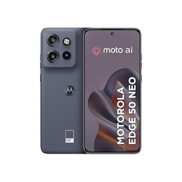 Smartphone Motorola Edge 50 Neo 5G - 256GB 8GB RAM + 8GB RAM Boost 50MP Sony Camera Moto AI IP68 NFC - Grisaille Vegan Leather