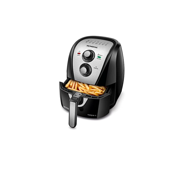 Fritadeira Sem Óleo Air Fryer 4L, Mondial, Preto/Inox, 1500W, 110V - AFN-40-BI