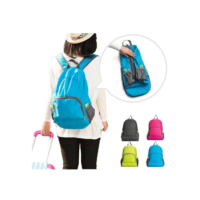 Mochila de Nylon Dobrável Para Viagem