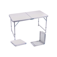 Mesa Dobrável Portátil Vira Maleta Camping Praia 120x60cm