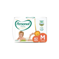 Personal Fralda Baby Premium Protection M, 62 Unidades