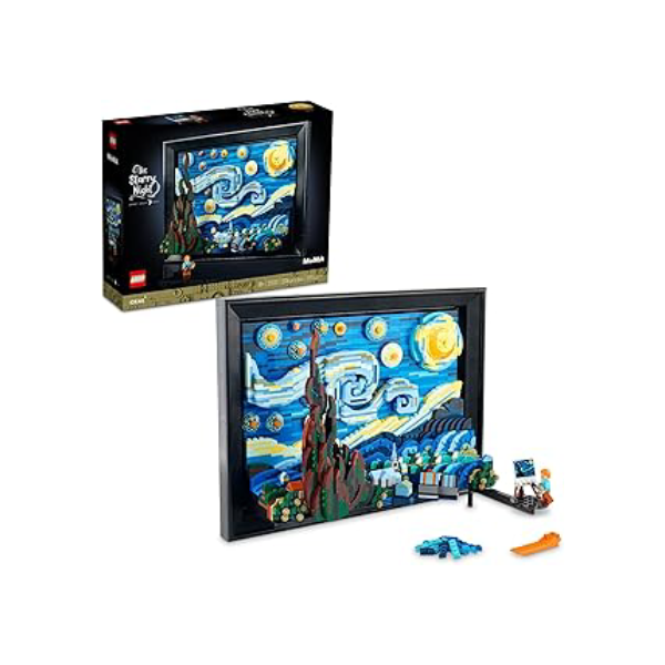 LEGO® Ideas Vincent van Gogh - A Noite Estrelada – kit para construção de modelo e exposição de arte 3D para adultos