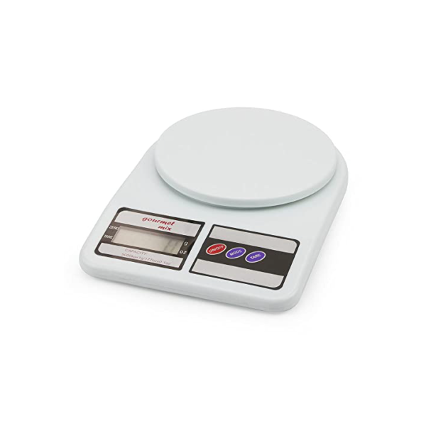 Balança de Precisão Digital para Cozinha Gourmet Mix Branco
