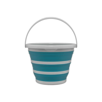 Balde 10 litros Retrátil Verde Esmeralda, RET3505, Flash Limp