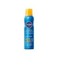 NIVEA SUN Protetor Solar Spray Protect & Toque Seco FPS 50 200ml - FPS 50, sensação refrescante na pele, rápida absorção, não oleoso, alta proteção UVA/UVB, muito resistente à água, embalagem spray