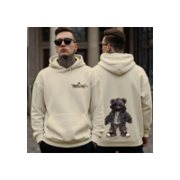 Blusa Moletom Masculina Canguru Capuz Urso Street Coleção 94