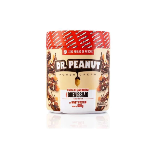 Pasta de amendoim com whey protein bueníssimo 600g Dr. Peanut