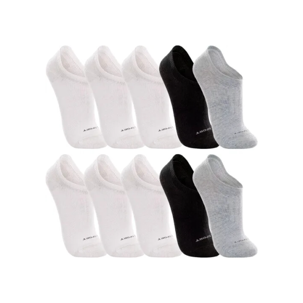 Kit 10 Pares Meias Lupo Sapatilha Soquete Invisível Original
