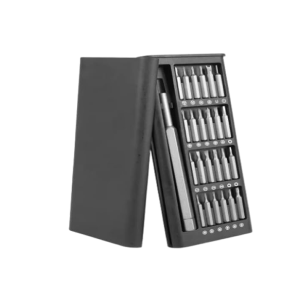 Conjunto Chave de Fenda Magnética 24 em 1 – Kit Profissional de Precisão para Eletrônicos, Celulares, Notebooks e Óculos – Estojo Portátil Compacto, Durável e Multifuncional
