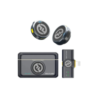 Microfone Duplo Hollyland Lark M2 Duo iPhone Lightning Ios Cor Preto