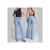 Calça Jeans Casual Femi Boot Cut 279220 Cintura Média Sawary