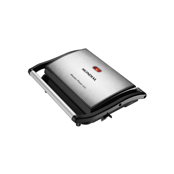 Press Grill Sanduicheira Master Press, Mondial, Preto/Inox, 1000W, 220V - PG-01