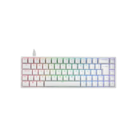 TECLADO MECANICO AKKO MODELO 3068S BRANCO SWITH ORANGE