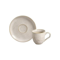 Conjunto c/ 6 Xícaras de Café c/Pires Bio Latte 120ml