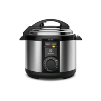 Panela pressão elétrica Electrolux capacidade 5L silenciosa, segura 9 travas, segurança timer feijão manter aquecido, alça antitérmica PCE20 inox 127v por Rita Lobo.