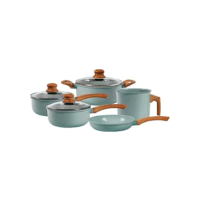 Jogo de Panelas de Alumínio Revestimento Cerâmico com Antiaderente Ecoglide Tuut Marble 5 peças