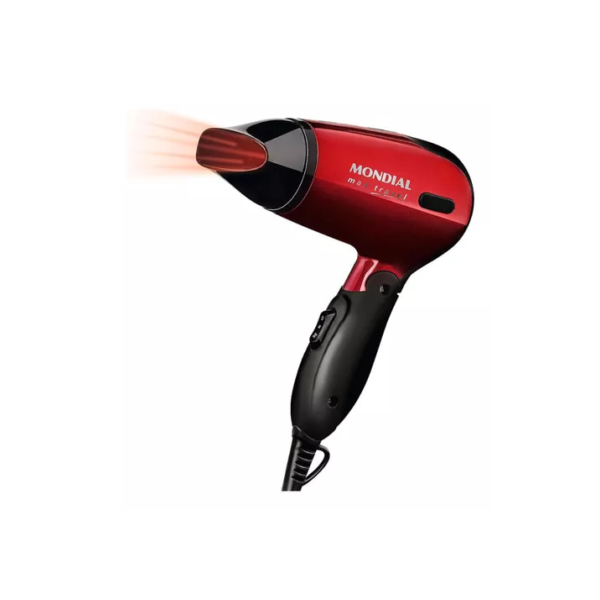 Mondial Max Travel SC-10 Secador De Cabelo 1200W Bivolt Cor Vermelho/Preto 110V/220V