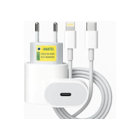 Kit Carregador Super Turbo Premium® Entrada Tipo C + Cabo Compatível com Todos Dispositivos iPhone X Xr SE 11 12 13 14 Premium IOS Android Galaxy, Tablets, Notebooks, Tablets Carga Ultra Rápida