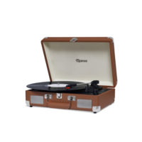 Vitrola Chrome Brown Sonetto Bluetooth/USB Bivolt Marrom Raveo