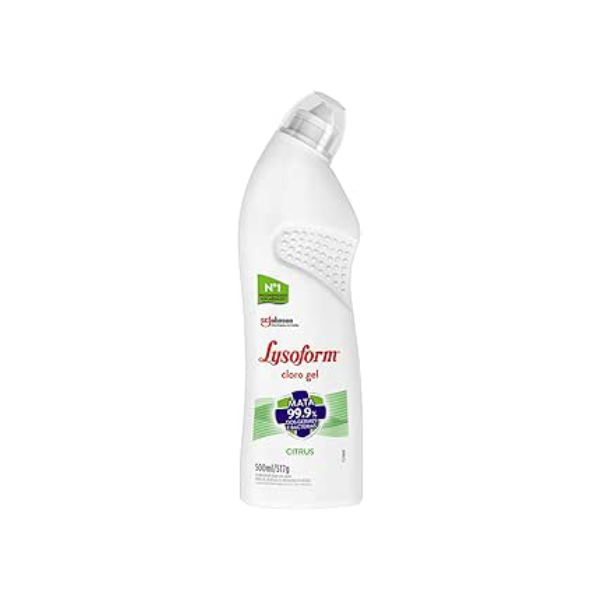 Lysoform Citrus, Desinfetante Cloro Gel, Limpeza Pesada e Eficiente, 500ml