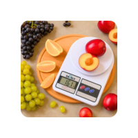 Balança Digital De Precisão Cozinha 0 A 10 Kg Profissional E Uso Domestico Nutricional Para Pesar Alimentos Ou Confeitaria Comida Cor Branco Marca Davely