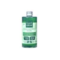 Enxaguante Bucal Natural e Vegano, Sem Flúor, Zero Álcool, Sem Parabeno, Menta e Melaleuca, Boni Natural, Verde, 500ml
