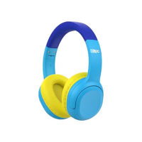 AOC - Headphone Bluetooth Luccas Neto Aventureiro Azul LN001BL/00 com adesivos para personalizar seu fone!