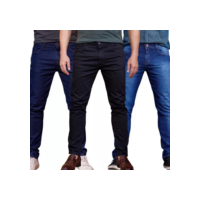 Kit 3 Calças Jeans Masculina Modelo Slim Envio Imediato