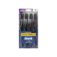 Oral-B Escova de Dente 5 Ações Carvão 4 Unidades