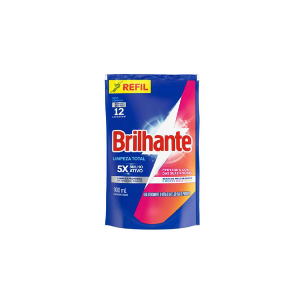 Sabão Líquido Brilhante Limpeza Total 900ml