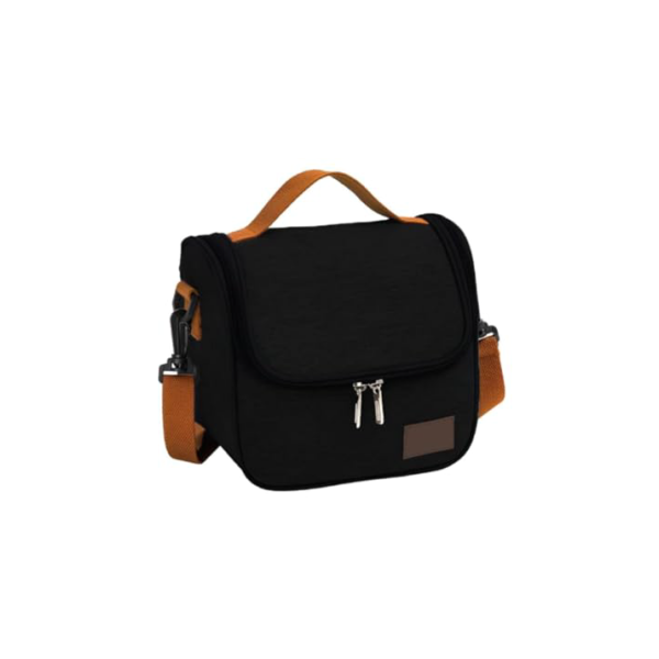 Bolsa Térmica Lancheira Para Marmita Trabalho Academia Escola e Passeios Lancheira Escolar Com Alça (Preto)