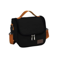 Bolsa Térmica Lancheira Para Marmita Trabalho Academia Escola e Passeios Lancheira Escolar Com Alça (Preto)