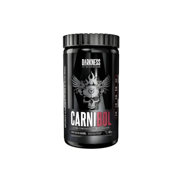 Suplemento em Pó Integralmédica Darkness Carnibol Proteína Carnibol Sabor Salted Caramel Em Pote De 900g