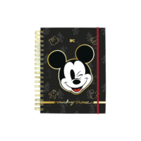 DAC - Caderno Smart Mini Com 80 folhas Reposicionáveis (90g) Mickey - Fechamento em Elástico