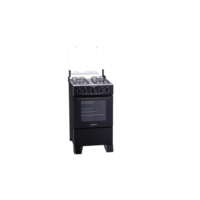 Fogão Atlas 4 bocas preto com forno limpa fácil Coliseum Plus - Forno 50l
