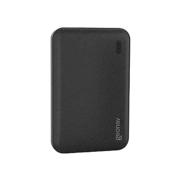 Geonav Power Bank, Carregador Portátil Universal 5.000mAh, 2 portas USB, Led Indicador de bateria, ES5KBK, Preto