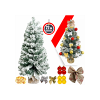 Arvore De Natal De Mesa Luxo Decorada Nevada Pinheiro Premium Cheia Completa