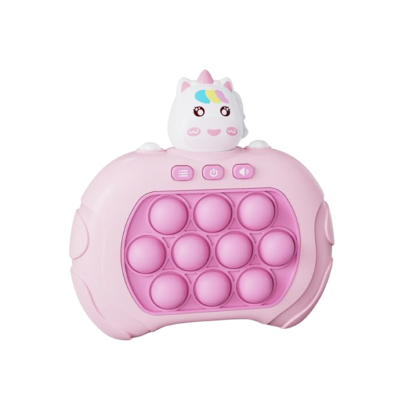 PopIt Eletrônico Fidget Brinquedo Bolhas Relante Anti Stress Infantil Crianças Adulto Toy Diversão Sensorial com Luzes e Sons Brinquedo de Apertar (Unicórnio)