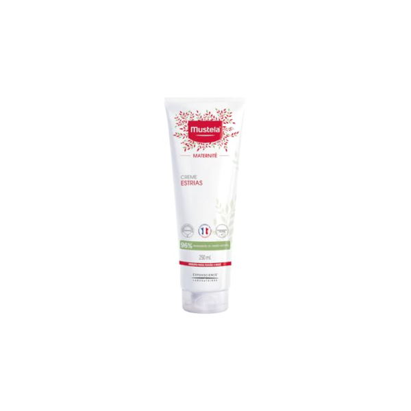 Mustela Maternité Creme Estrias 250Ml - Previne Estrias Com Ação 3 Em 1: Hidrata Reforça A Elasticidade E Acalma A Sensação De Coceira - Com 96% De Ingredientes De Origem Natural